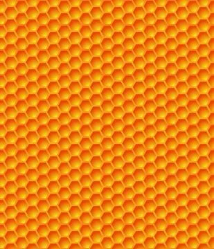 Seamless honeycom pattern - vector illustration Stock Illustration