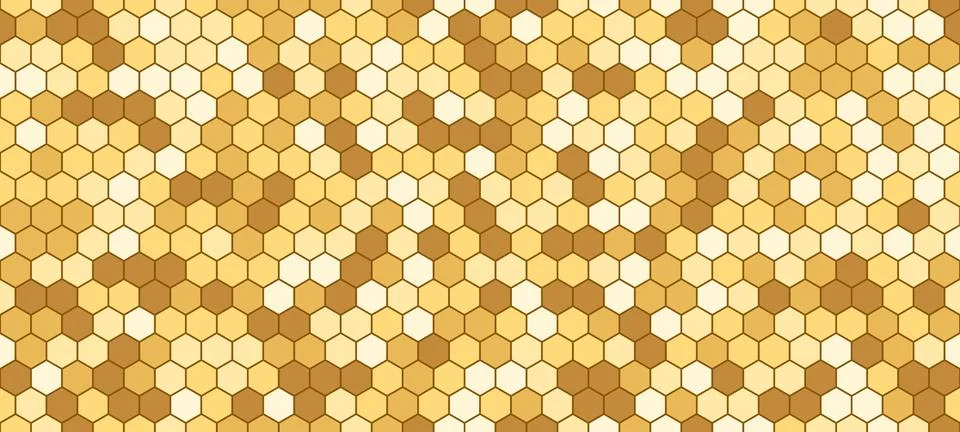 Seamless honeycomb fiber pattern. Mosaic geometric hexagon mesh bg. Stock Illustration