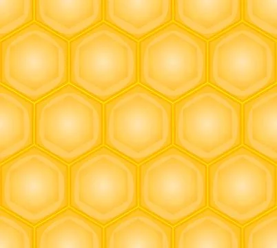 Seamless honeycomb pattern. Geometric bees hive background. Stock Illustration