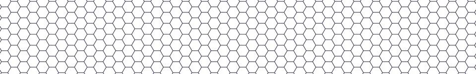 Seamless honeycomb pattern with hexagonal grid, geometric hive texture, white Stock Illustration