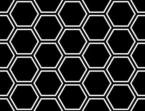 Seamless honeycomb pattern. Vector background hexagonal grid 스톡 일러스트
