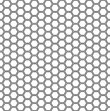 Seamless honeycomb pattern. Vector background hexagonal grid Illustrazione stock