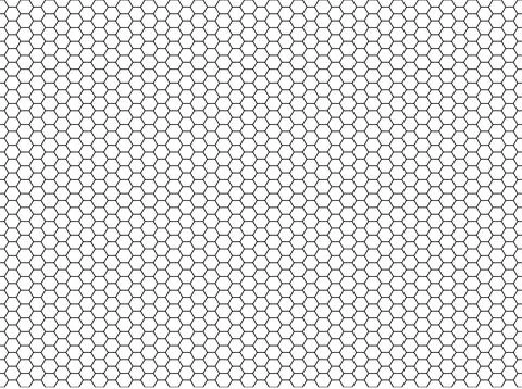 Seamless Honeycomb Shape Motifs Pattern, Beehive or Bee House Form Stock Illustration