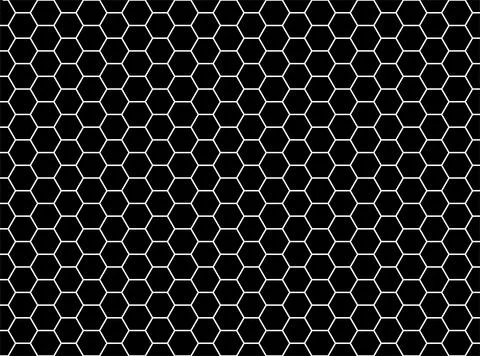 Seamless Honeycomb Shape Motifs Pattern, Beehive or Bee House Form Stock Illustration