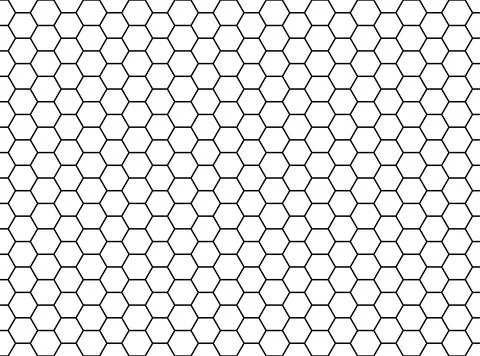 Seamless Honeycomb Shape Motifs Pattern, Beehive or Bee House Form Stock Illustration