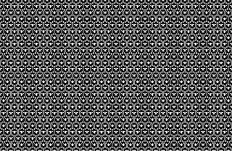 Seamless Honeycomb Shape Motifs Pattern, Beehive or Bee House Form Ilustración de archivo