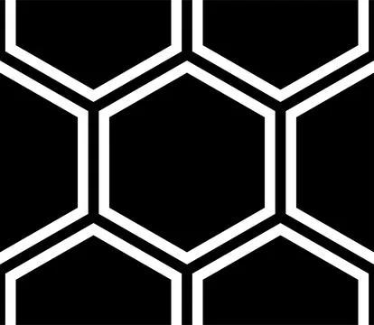 Seamless Honeycomb Shape Motifs Pattern, Beehive or Bee House Form Ilustración de archivo