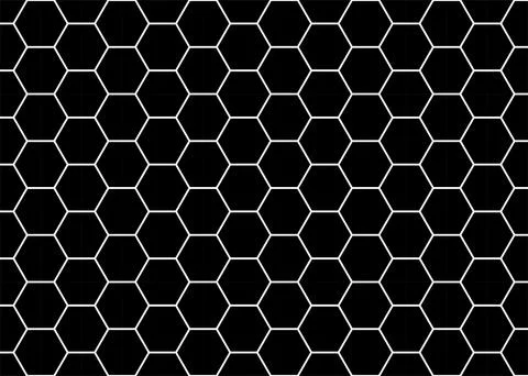 Seamless Honeycomb Shape Motifs Pattern, Beehive or Bee House Form Ilustración de archivo