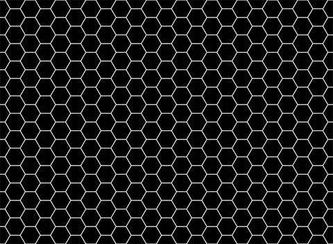 Seamless Honeycomb Shape Motifs Pattern, Beehive or Bee House Form Stock Illustration