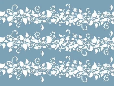 Seamless horizontal white pattern Stock Illustration