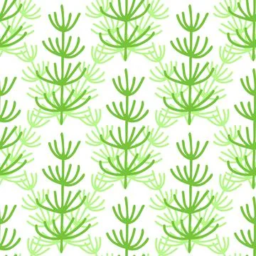 Seamless horsetail pattern Stock Illustration
