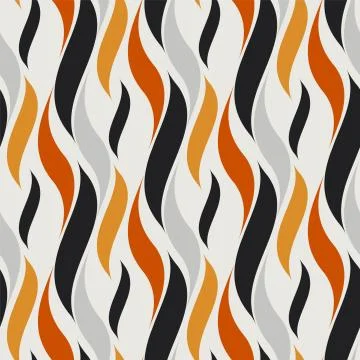 Seamless hot flame wave pattern. vector illustration Stock Illustration