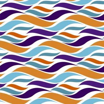 Seamless hot flame wave pattern. vector illustration Stock Illustration