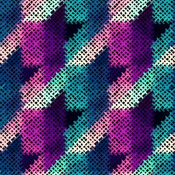 Seamless Hounds-tooth pattern Stock Illustration