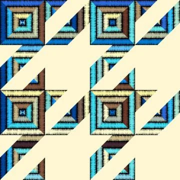 Seamless Hounds-tooth pattern Illustrazione stock