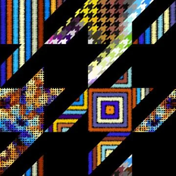 Seamless Hounds-tooth pattern Stock Illustration