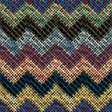 Seamless Hounds-tooth pattern Illustrazione stock