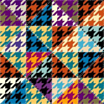 Seamless Hounds-tooth pattern イラスト素材