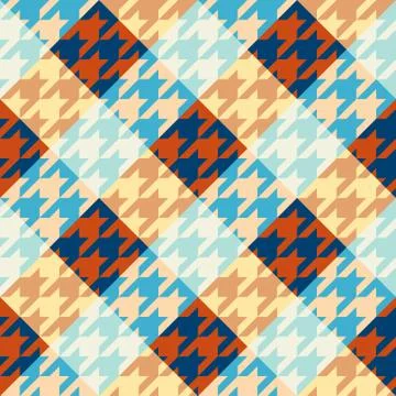 Seamless Hounds-tooth pattern Stock Illustration