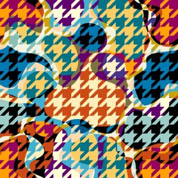 Seamless Hounds-tooth pattern Illustrazione stock