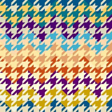 Seamless Hounds-tooth pattern Illustrazione stock