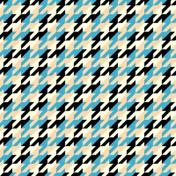 Seamless Hounds-tooth pattern Illustrazione stock