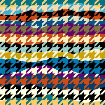 Seamless Hounds-tooth pattern Illustrazione stock