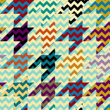 Seamless Hounds-tooth pattern Stock Illustration