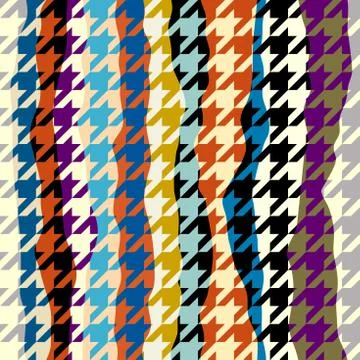 Seamless Hounds-tooth pattern Stock Illustration