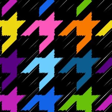 Seamless Hounds-tooth pattern 스톡 일러스트