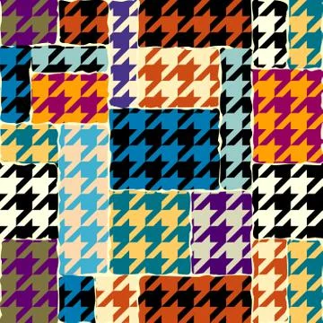 Seamless Hounds-tooth pattern Stock Illustration