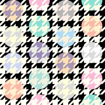 Seamless Hounds-tooth pattern Illustrazione stock