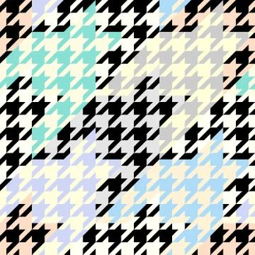 Seamless Hounds-tooth pattern 库存插图