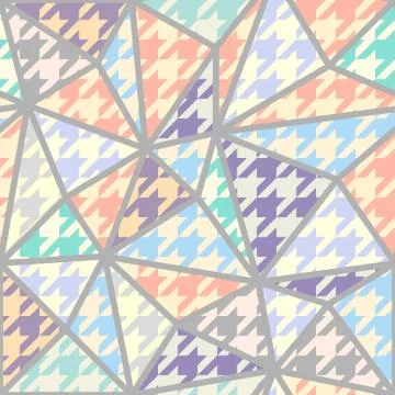 Seamless Hounds-tooth pattern Stock Illustration