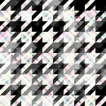 Seamless Hounds-tooth pattern イラスト素材