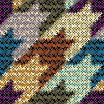 Seamless Hounds-tooth pattern Stock Illustration