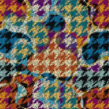 Seamless Hounds-tooth pattern Stock Illustration