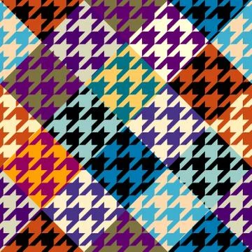 Seamless Hounds-tooth pattern Stock Illustration