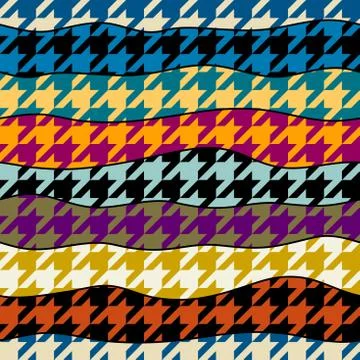 Seamless Hounds-tooth pattern Stock Illustration