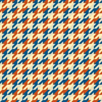 Seamless Hounds-tooth pattern Stock Illustration