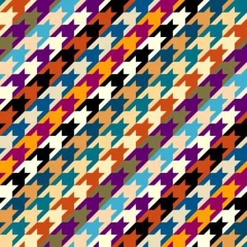 Seamless Hounds-tooth pattern Stock Illustration