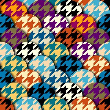 Seamless Hounds-tooth pattern Stock Illustration