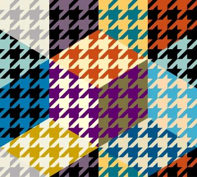Seamless Hounds-tooth pattern Stock Illustration