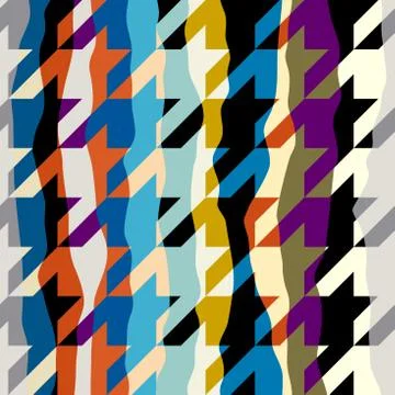 Seamless Hounds-tooth pattern Stock Illustration