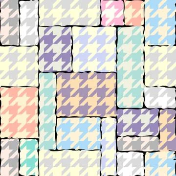 Seamless Hounds-tooth pattern イラスト素材