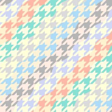 Seamless Hounds-tooth pattern Stock Illustration