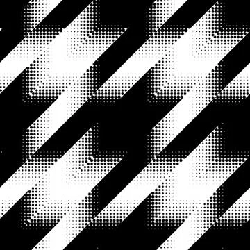 Seamless Hounds-tooth pattern Stock Illustration