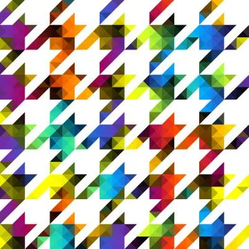 Seamless Hounds-tooth pattern Stock Illustration
