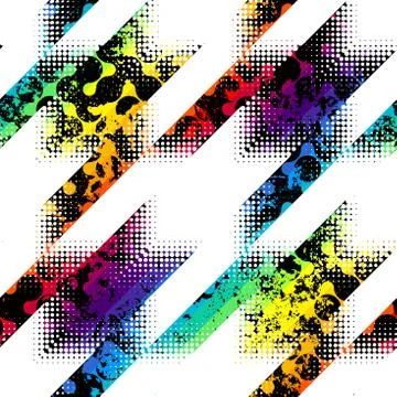 Seamless Hounds-tooth pattern Stock Illustration