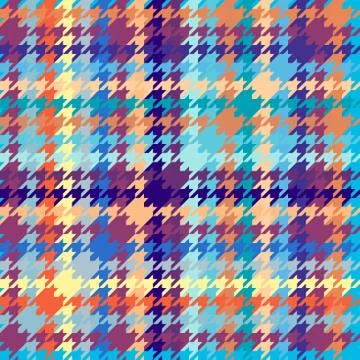 Seamless Hounds-tooth pattern Stock Illustration
